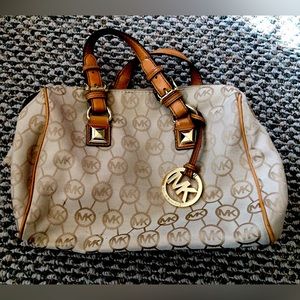 Michael Kors Canvas Handbag EUC